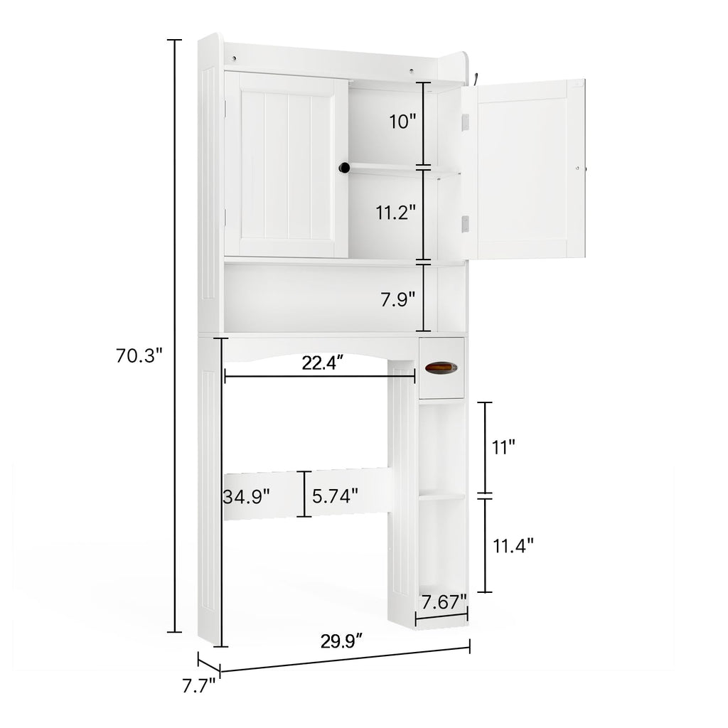 White Over The Toilet Storage Cabinet R898604