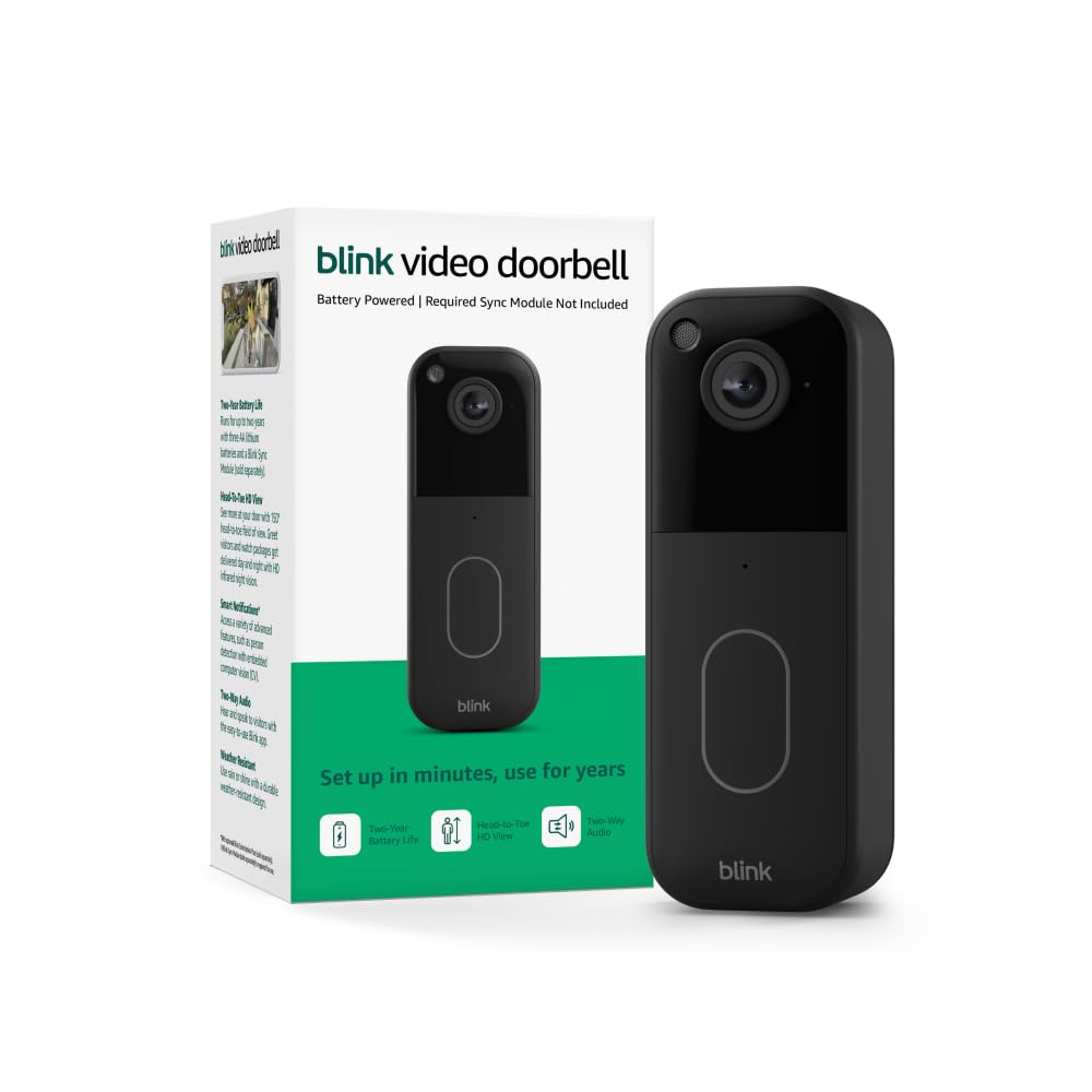 Black Video Doorbell A7283