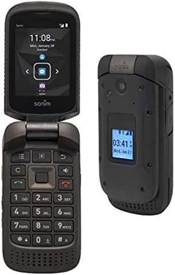 4G LTE 8GB Ultra Rugged Flip Phone Black H633224