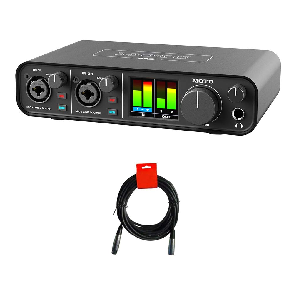 2x2 USB-C Audio Interface with XLR-XLR Cable Bundle K9004