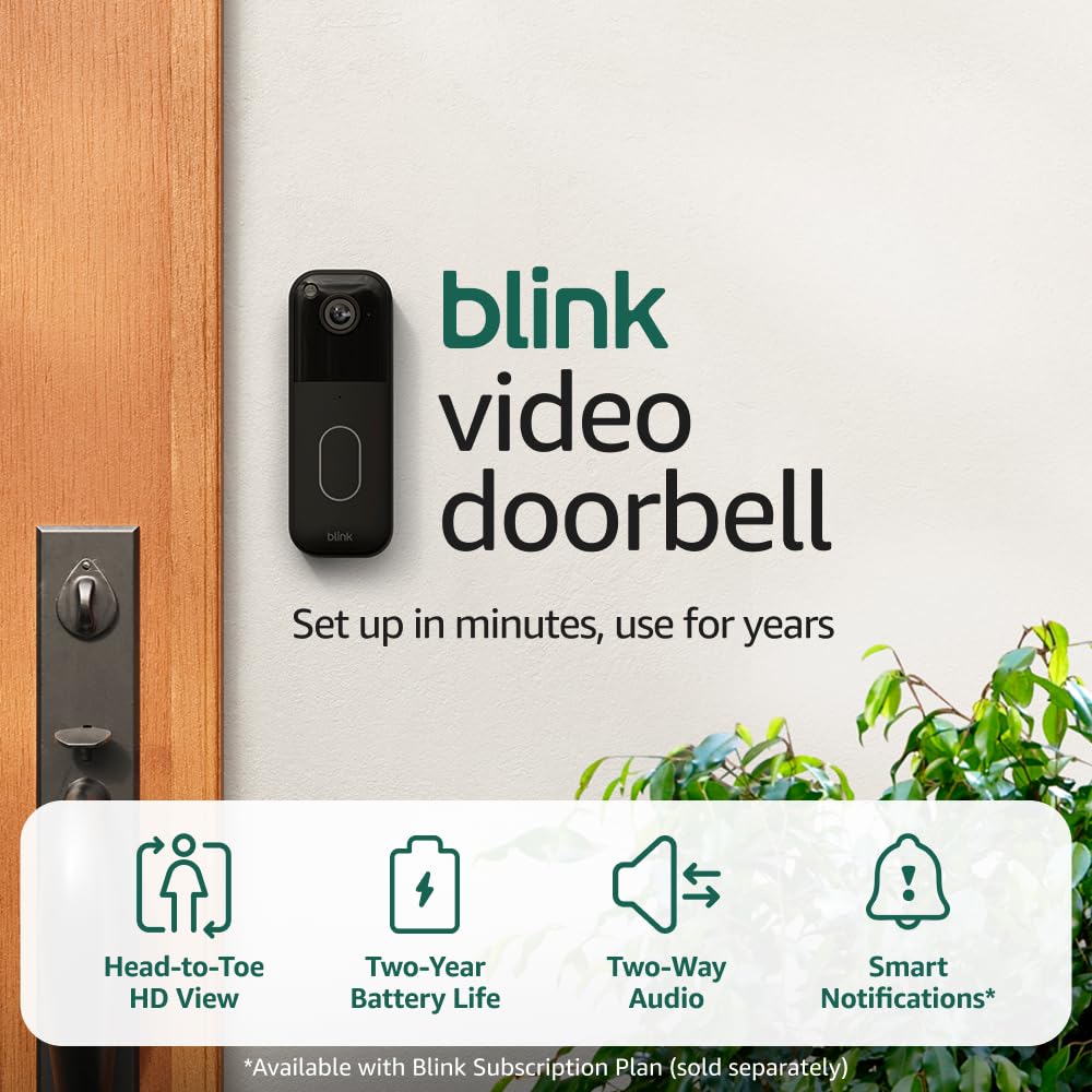 Black Video Doorbell A7283
