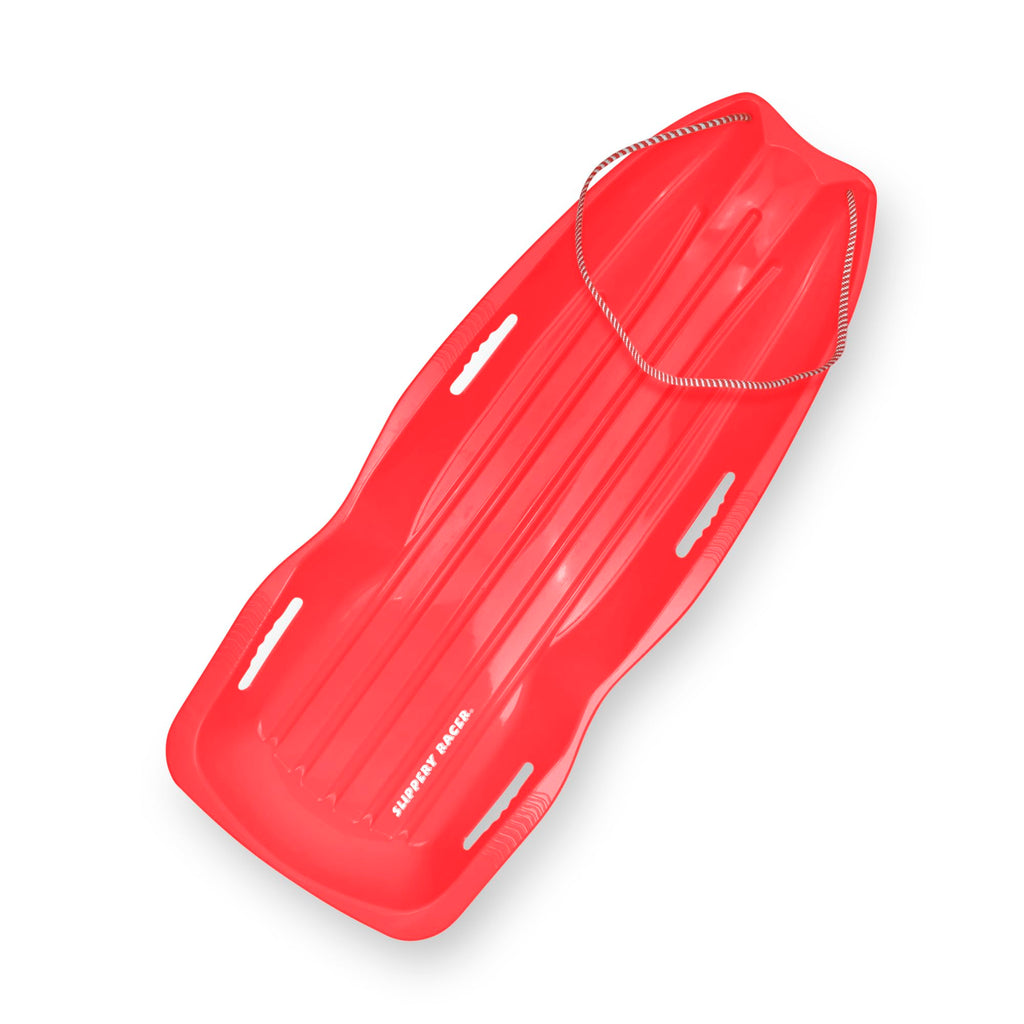 Plastic Toboggan Snow Sled with Pull Rope and Handles F58506