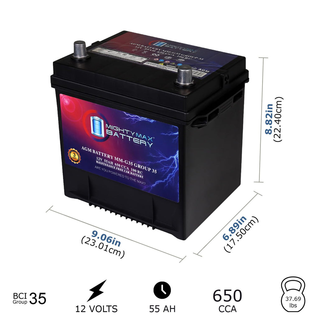 12V 55Ah AGM Replacement Battery D8810