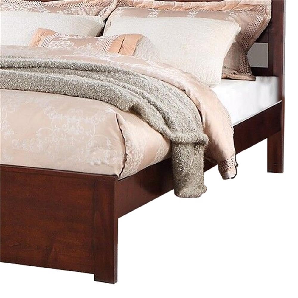 California King Solid Wood Platform Bed with Underbed Storage T405
