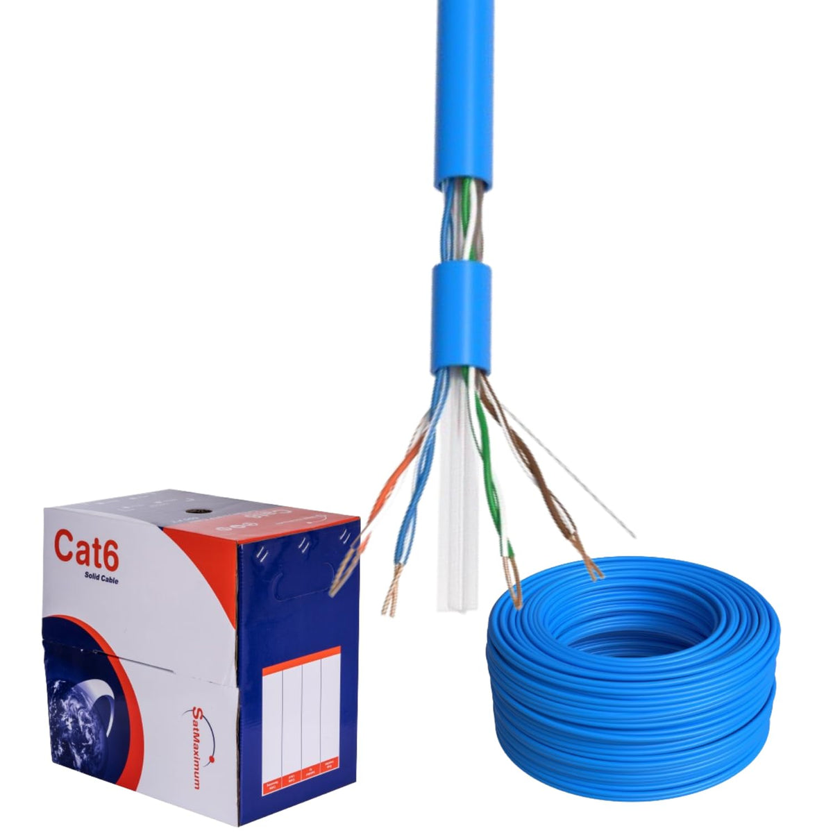 1000ft Plenum Cat6 Solid 23AWG Network Cable A230375