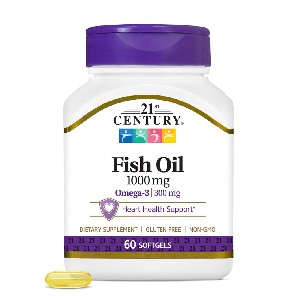 Fish Oil 1000 Mg Softgels, 60 Count (Pack of 2) L88221