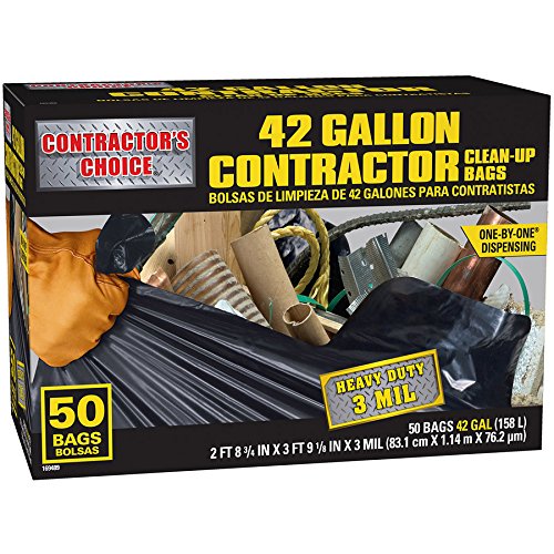 42-Gallon Outdoor Construction Trash Bags O963