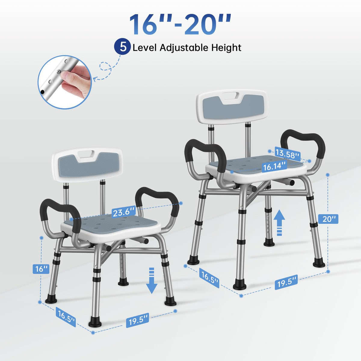 Shower Chair with Arms and Back P508740