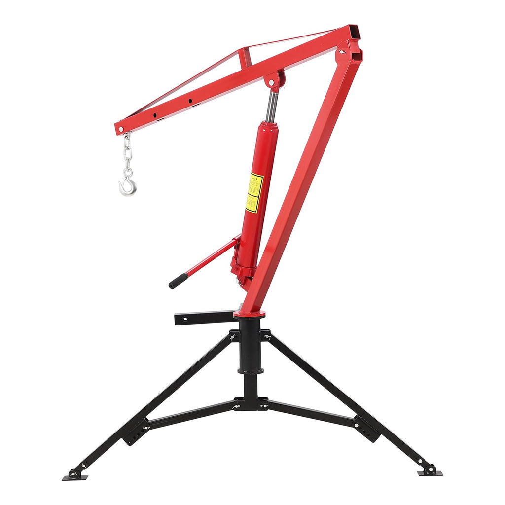 Hydraulic Pickup Truck Crane 360° Swivel 2-Inch Hitch Receiver 1000 Lbs Q658