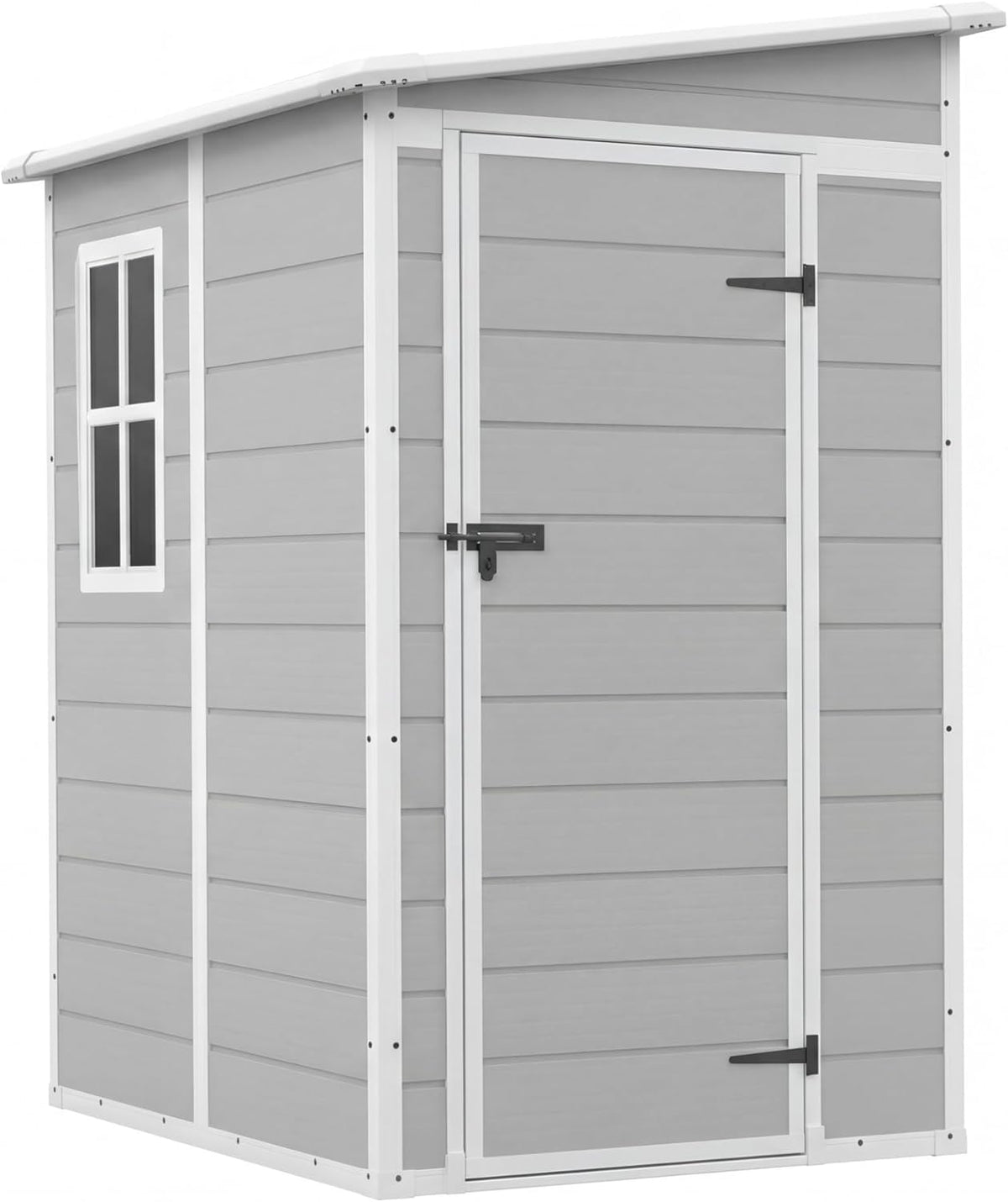 5 x 4 FT Plastic Outdoor Storage Shed with Floor B85428