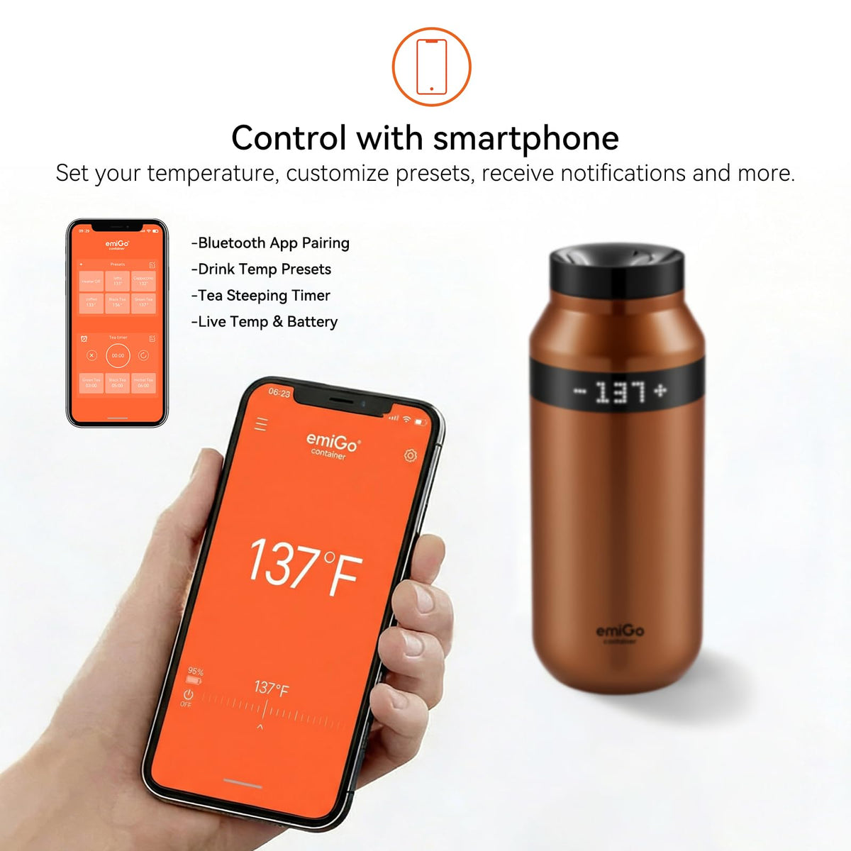 12 oz App Ctrl Heated Mug I63139