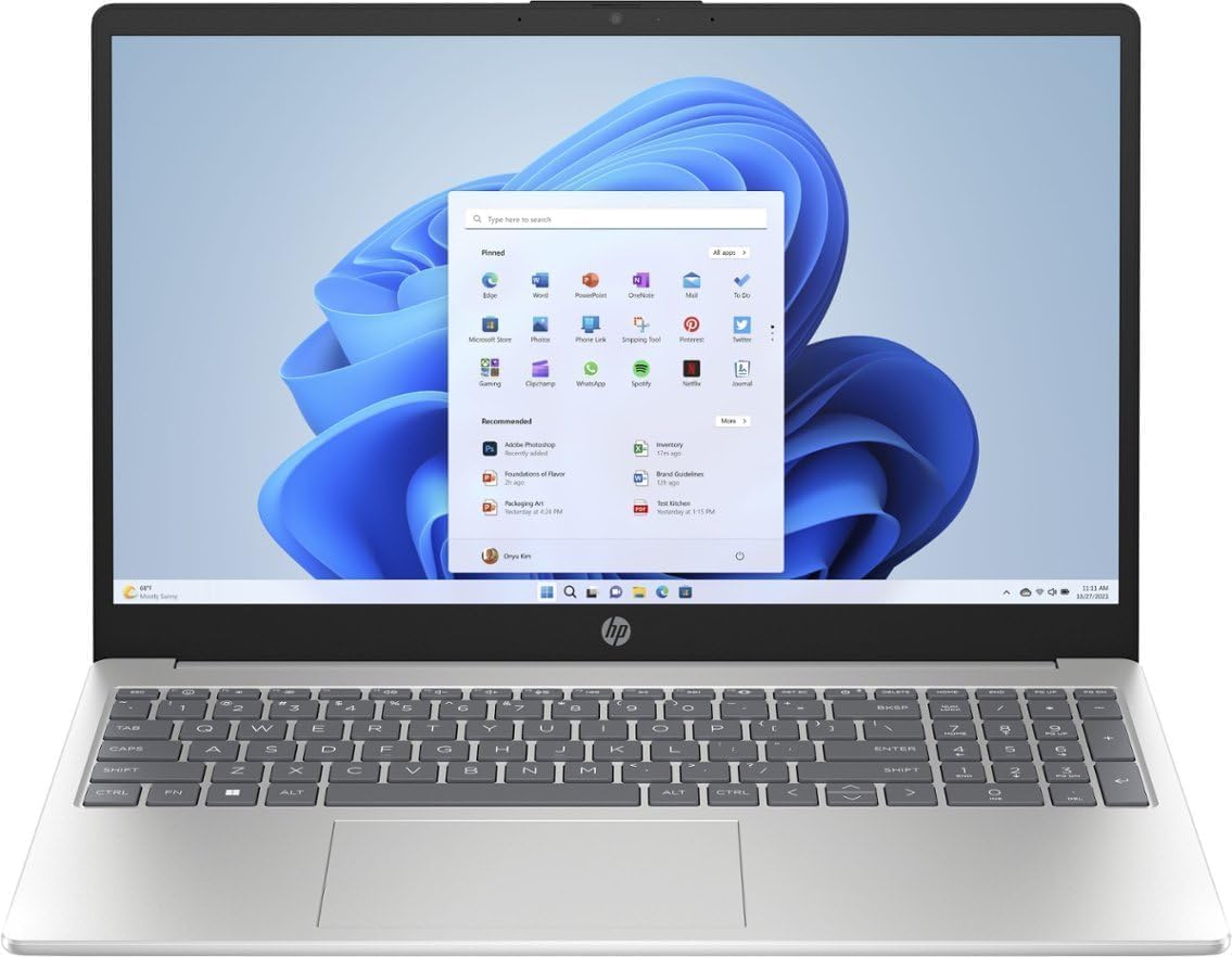 15.6" Touch-Screen Laptop, AMD Ryzen 5, 8GB DDR5, 512GB, Natural Silver G84906