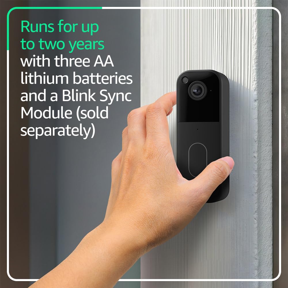 Black Video Doorbell A7283