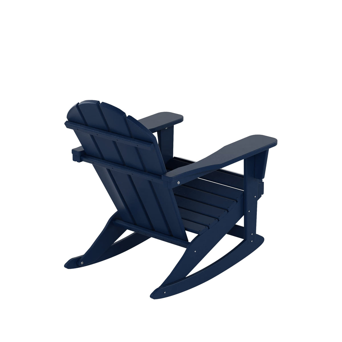 Navy Blue HDPE Outdoor Rocking Chair V987