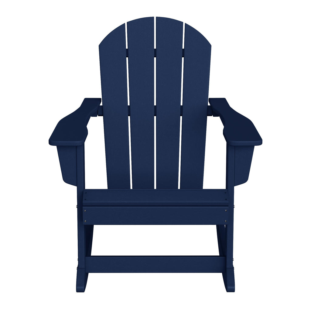 Navy Blue HDPE Outdoor Rocking Chair V987