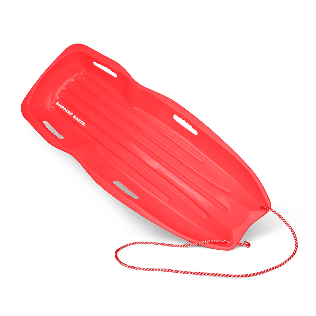 Plastic Toboggan Snow Sled with Pull Rope and Handles F58506