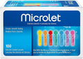 Colored Lancets 100 Each Pack of 2 with Lancing Device C771264