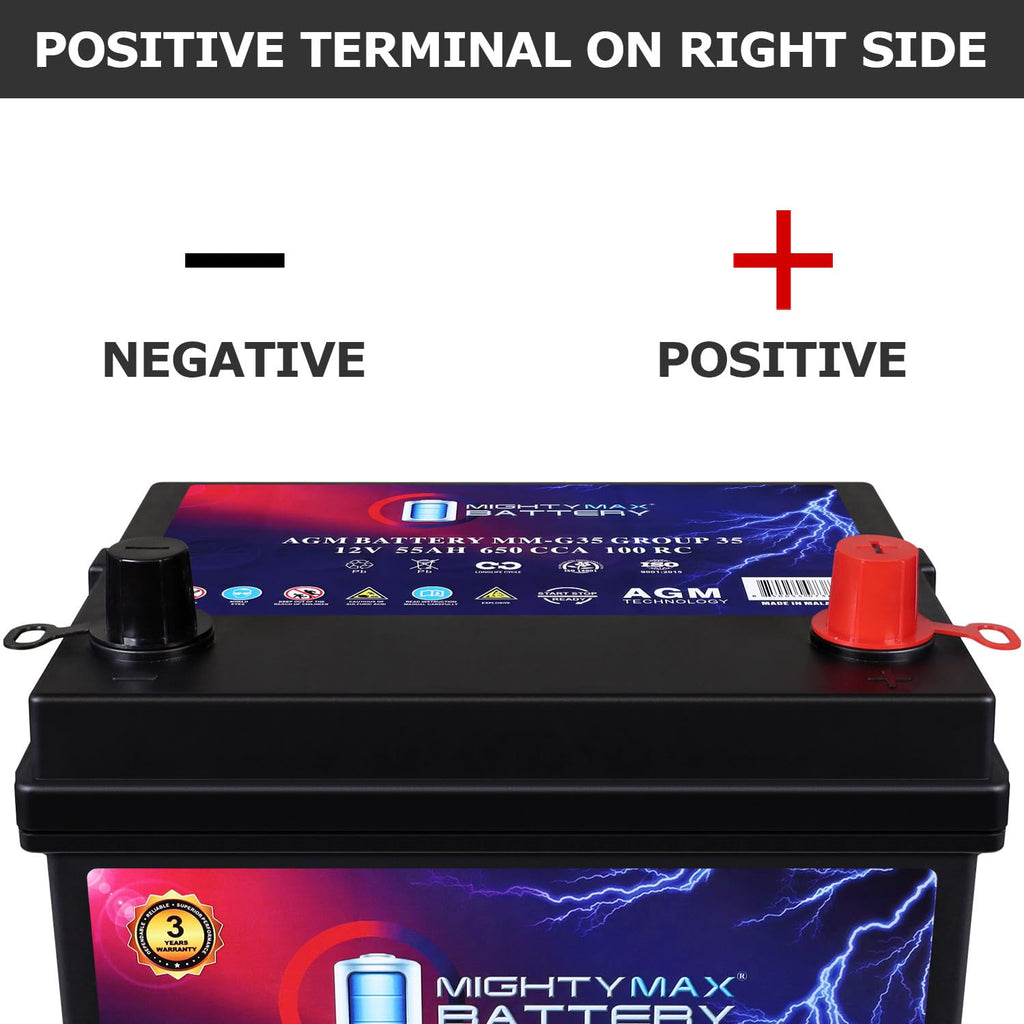 12V 55Ah AGM Replacement Battery D8810