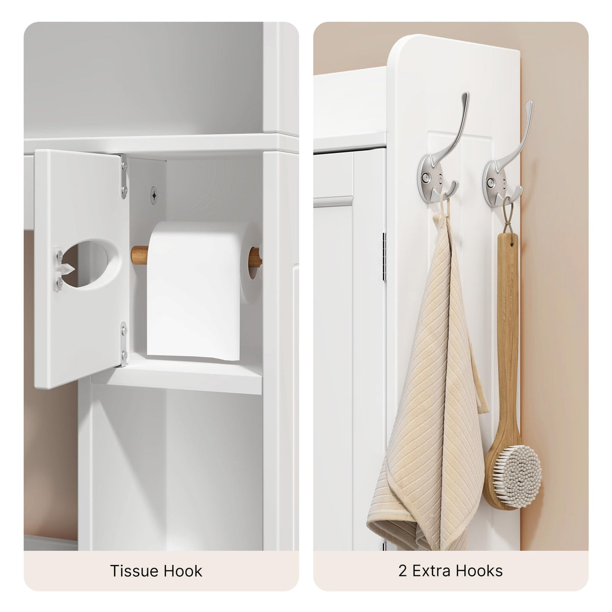 White Over The Toilet Storage Cabinet R898604