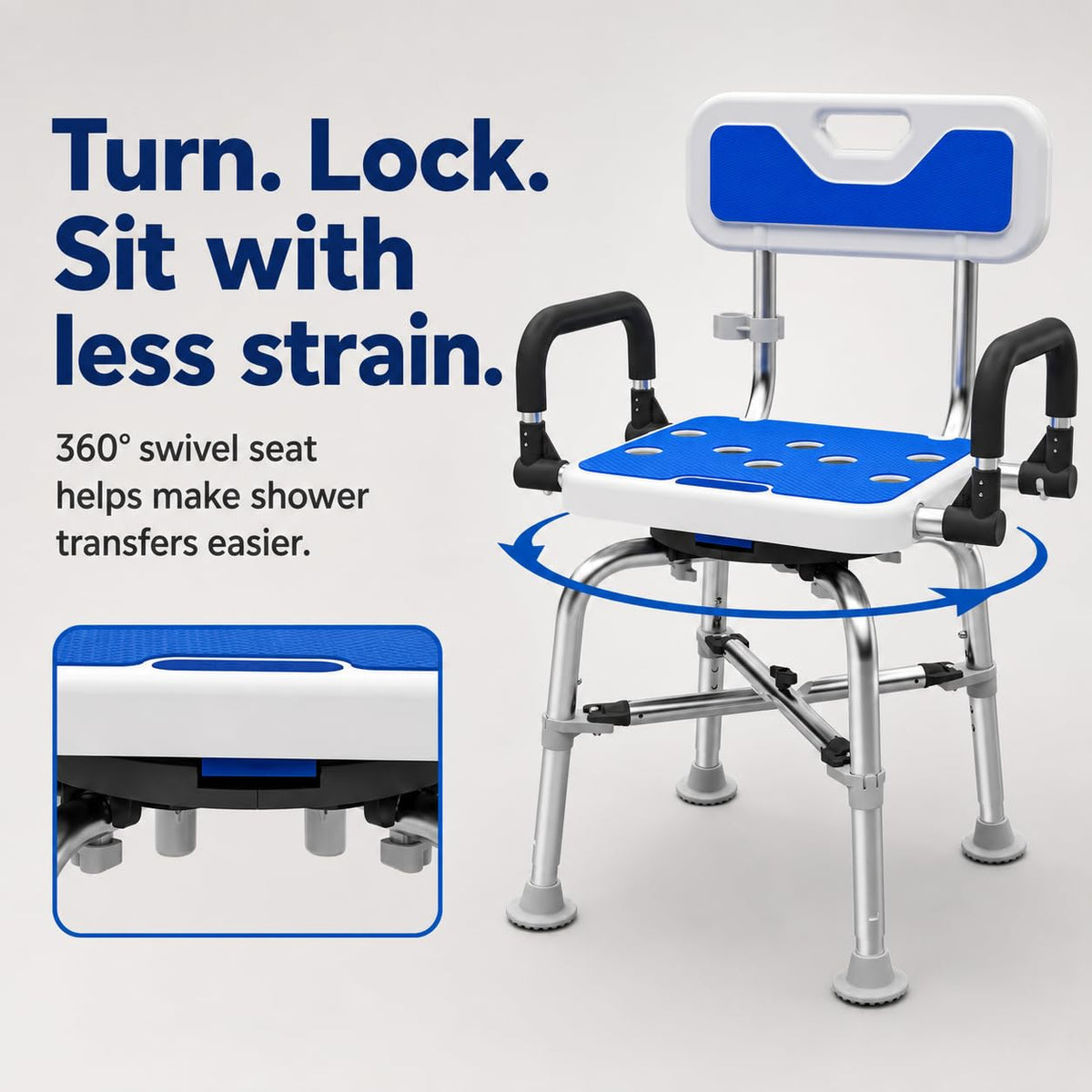 Heavy Duty Swivel Shower Chair I7437