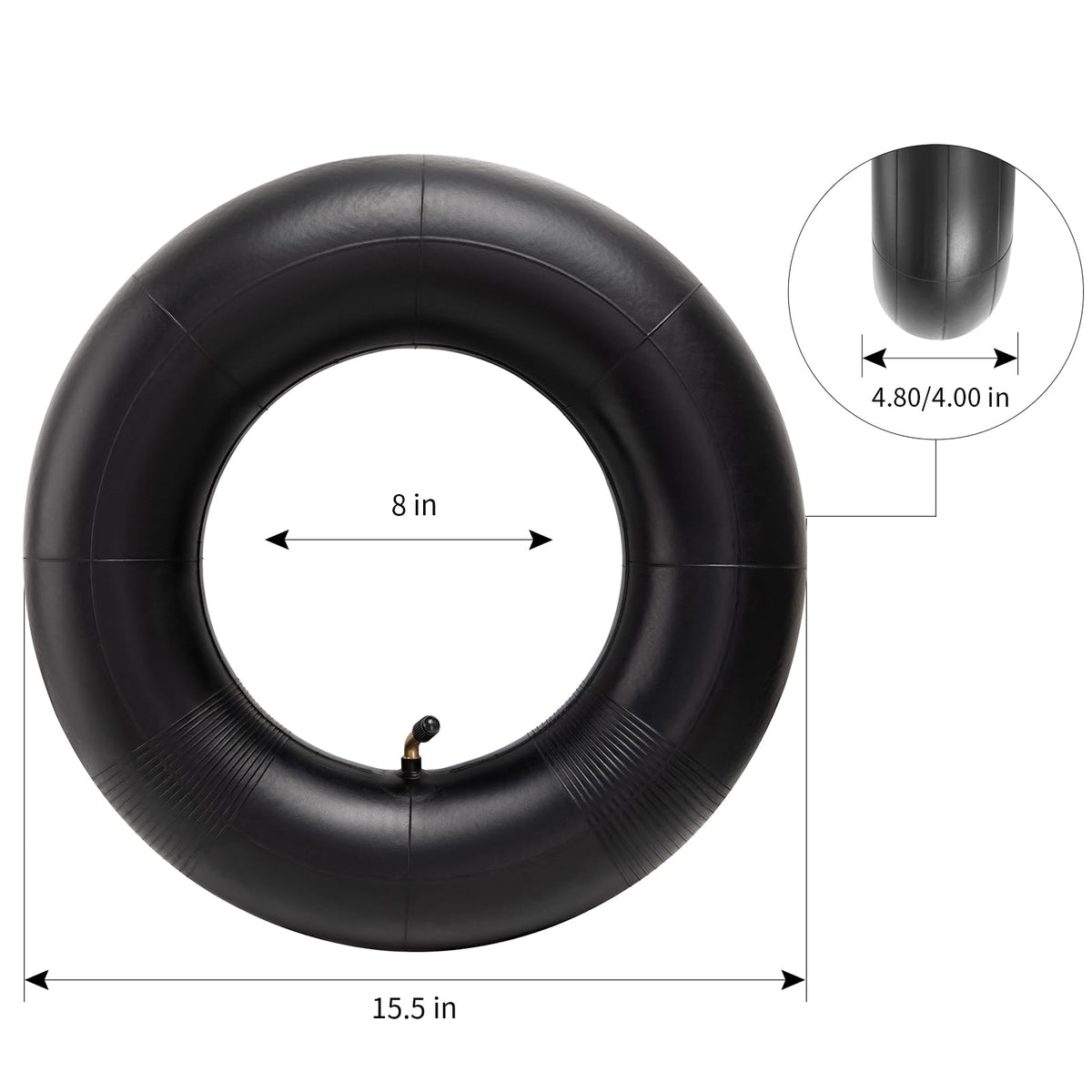 4.80-8 4.00-8 Replacement Tire Inner Tube with TR87 Angled Valve P96426