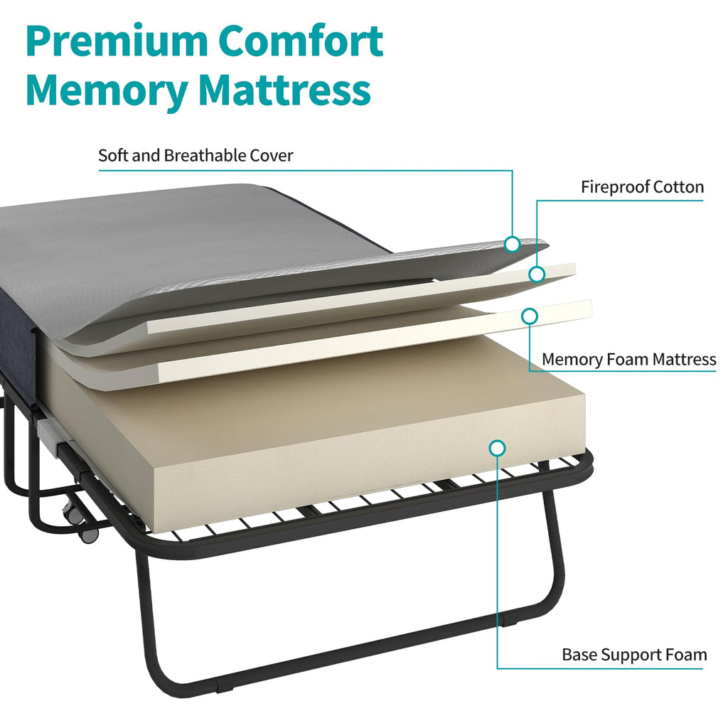 Rollaway Bed with Mattress T3486