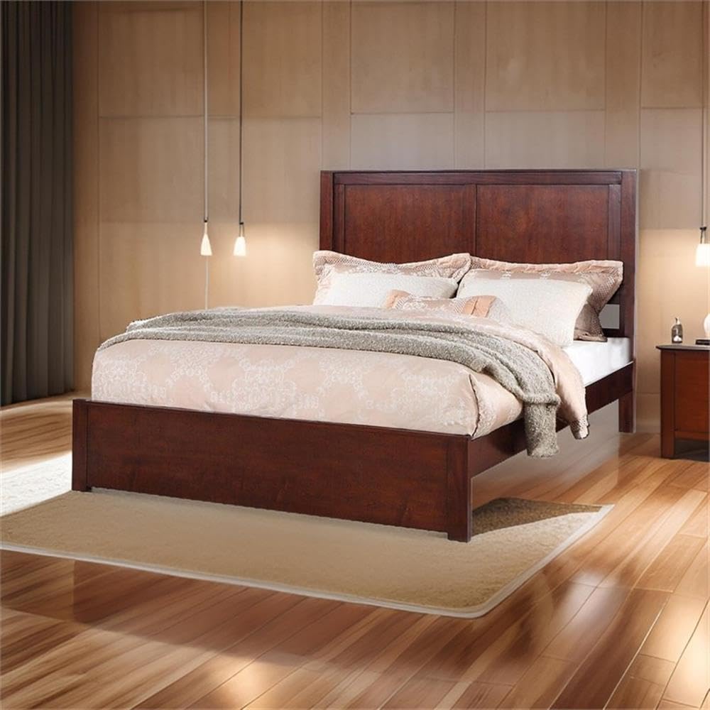 California King Solid Wood Platform Bed with Underbed Storage T405