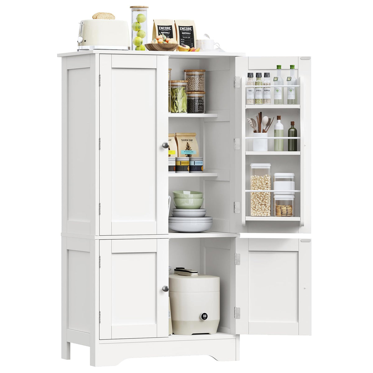 43”H Pantry Cabinet with 4 Doors H630509