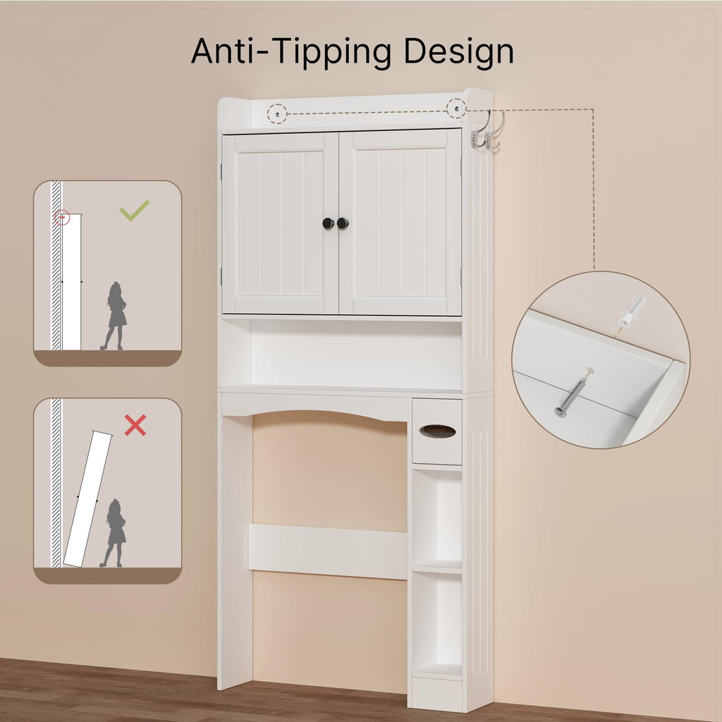 White Over The Toilet Storage Cabinet R898604