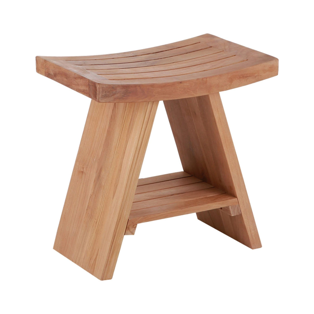 Teak Wood Shower and Bath Stool E583843