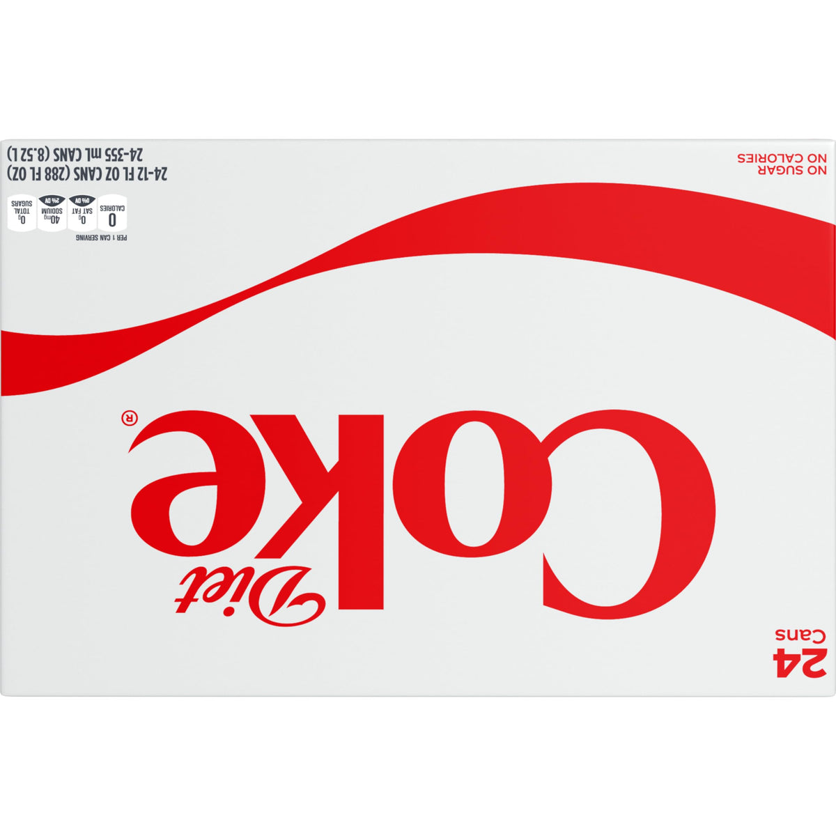 Diet Coke Soda Soft Drink Cans, 12 fl oz, 24 Pack H6610