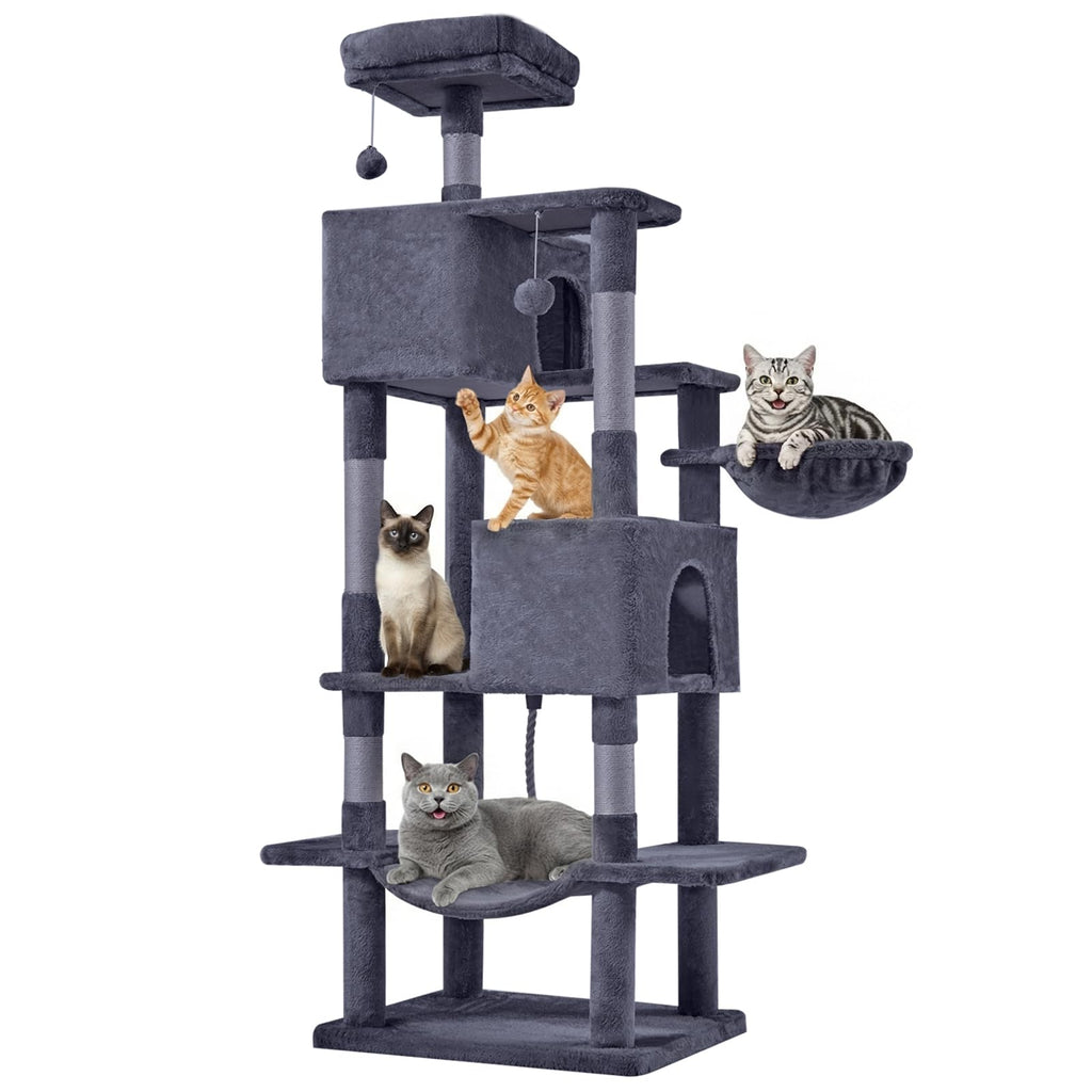 66 Inch Cat Tree Tower with Scratching Posts A623