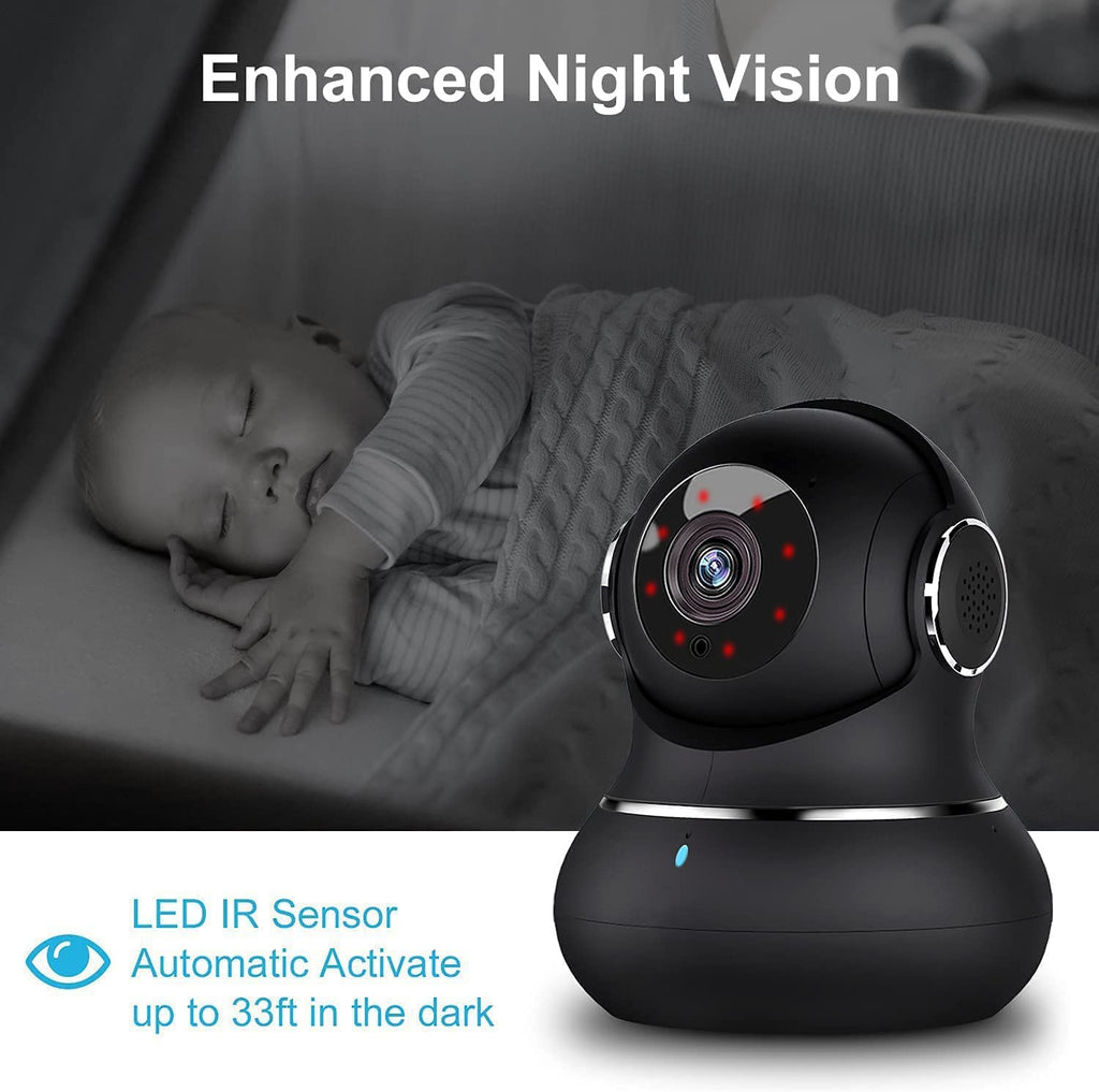 2K Indoor Security Camera with Motion Detection Night Vision Y998679