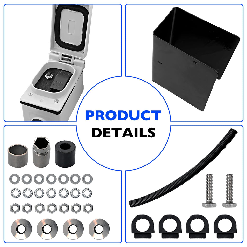 Electric Powered Trailer Jack Kit 12,000 lbs 12V M835870