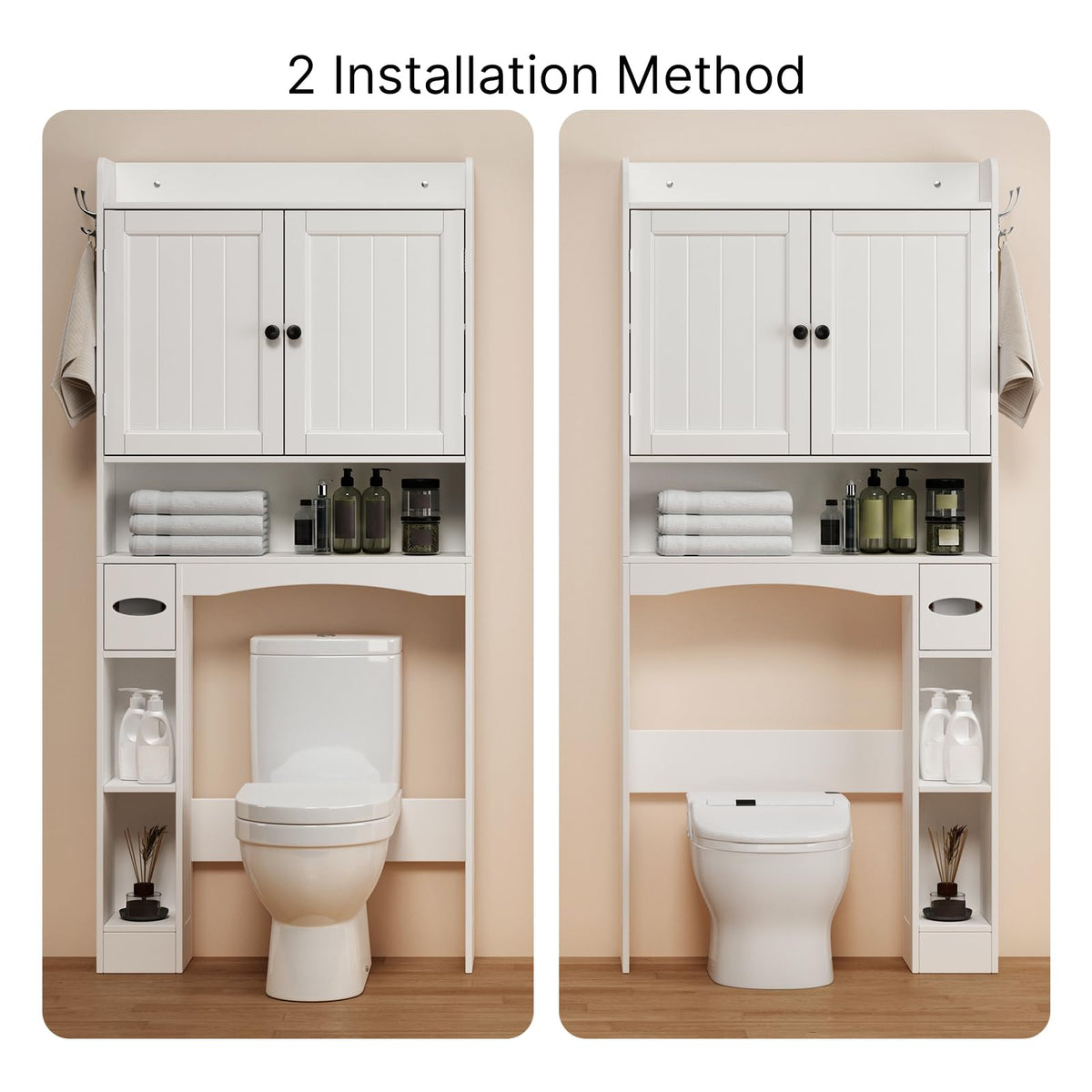 White Over The Toilet Storage Cabinet R898604