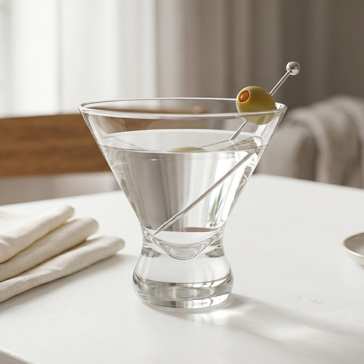 10-Ounce Plastic Stemless Martini Glasses Set of 6 K762138