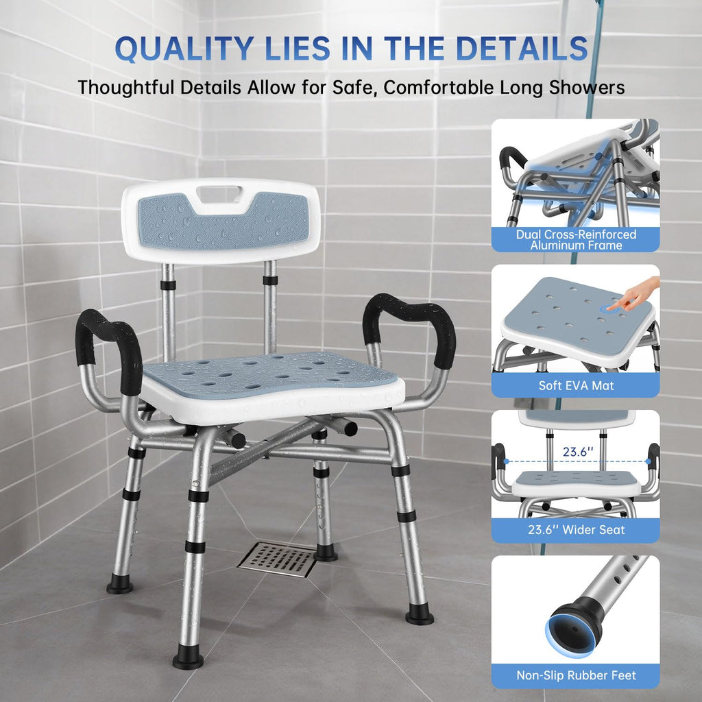 Shower Chair with Arms and Back P508740