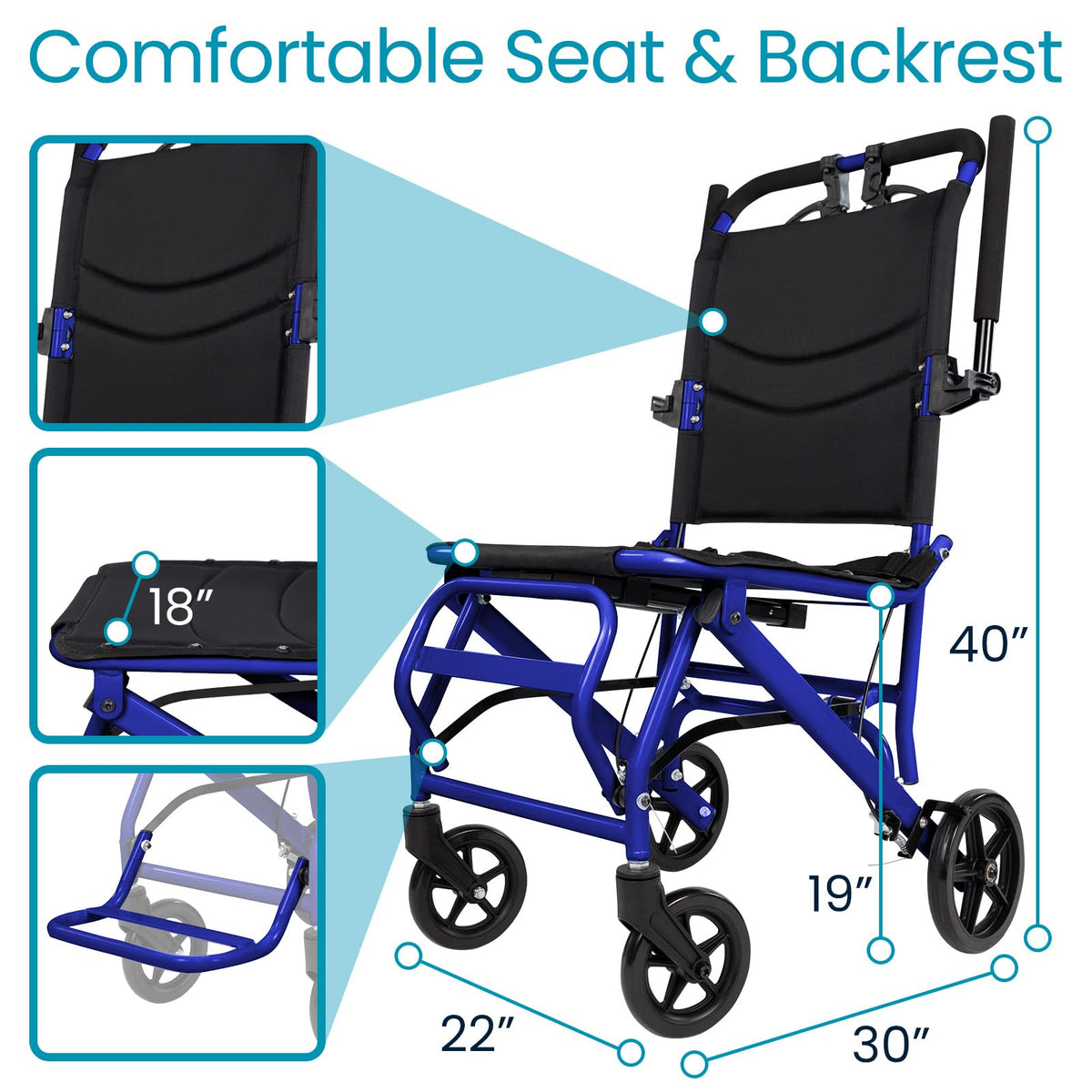 Ultra-Lightweight Transport Wheelchair Z684423