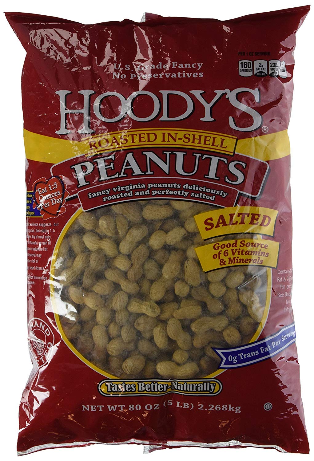 Salted Roast Peanuts 5 Pounds W34661