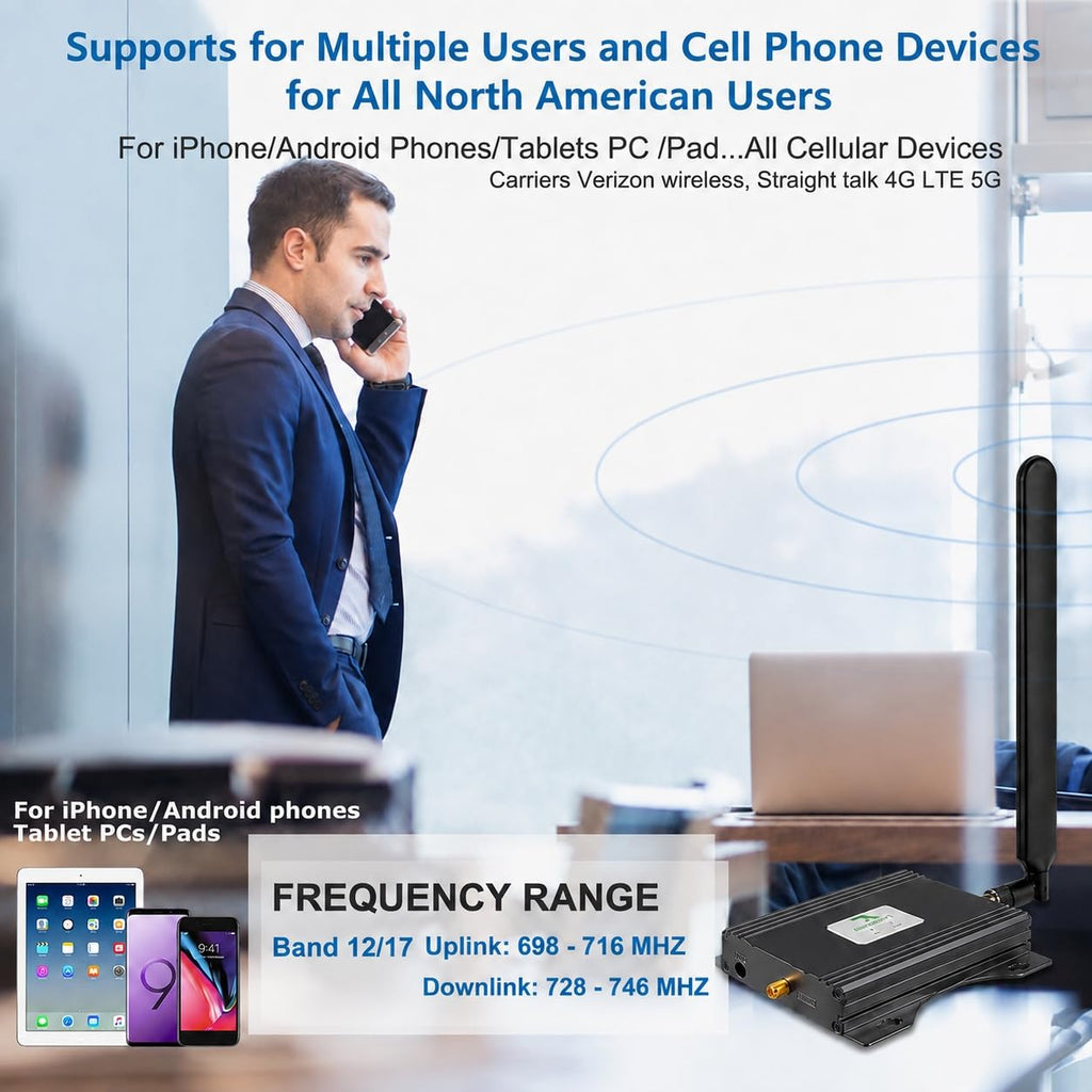 Cell Phone Signal Booster 5G 4G LTE O5210