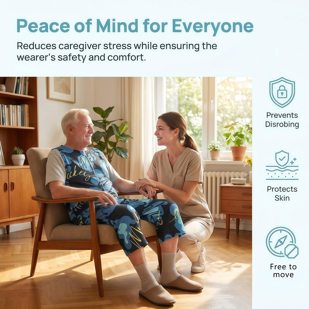 Blue Anti-Tampering Zipper Jumpsuit H4980
