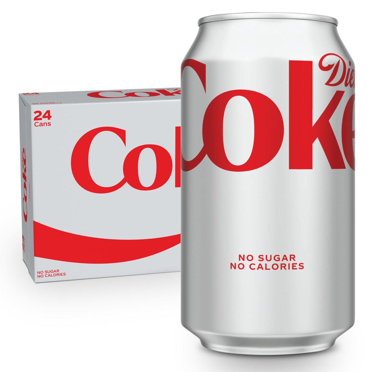Diet Coke Soda Soft Drink Cans, 12 fl oz, 24 Pack H6610