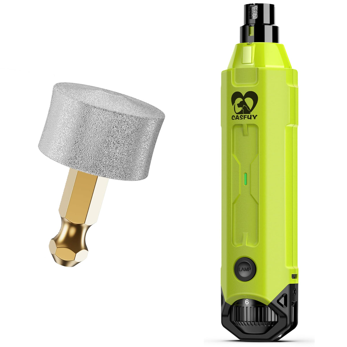 Dog Nail Grinder & Replacement Grinding Head Bundle R414