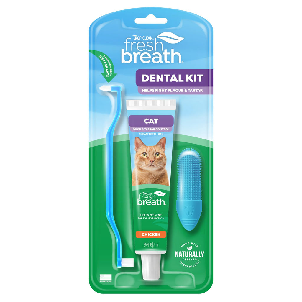 Cat Toothbrush and Toothpaste Kit V985