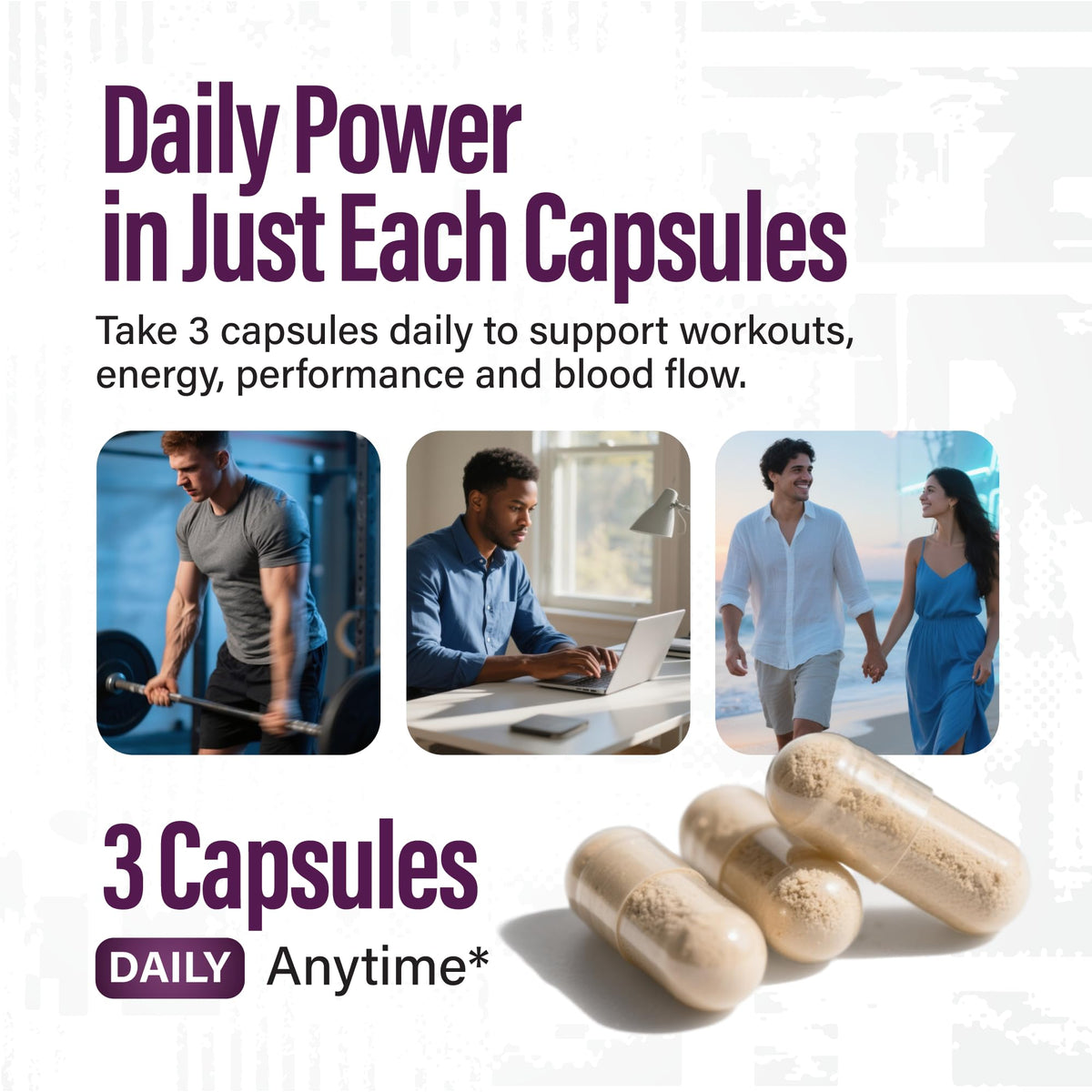 L-Arginine L-Citrulline Nitric Oxide Supplement 90 Capsules N84420