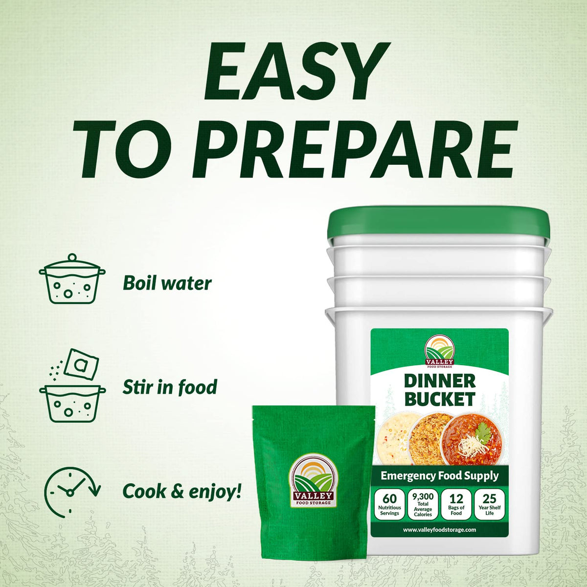 60 Serving Emergency Food Supply Bucket O40707