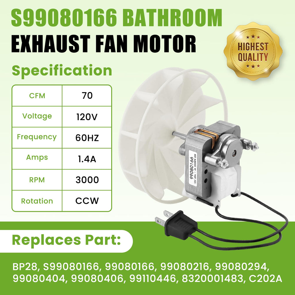 Bath Fan Motor V8187