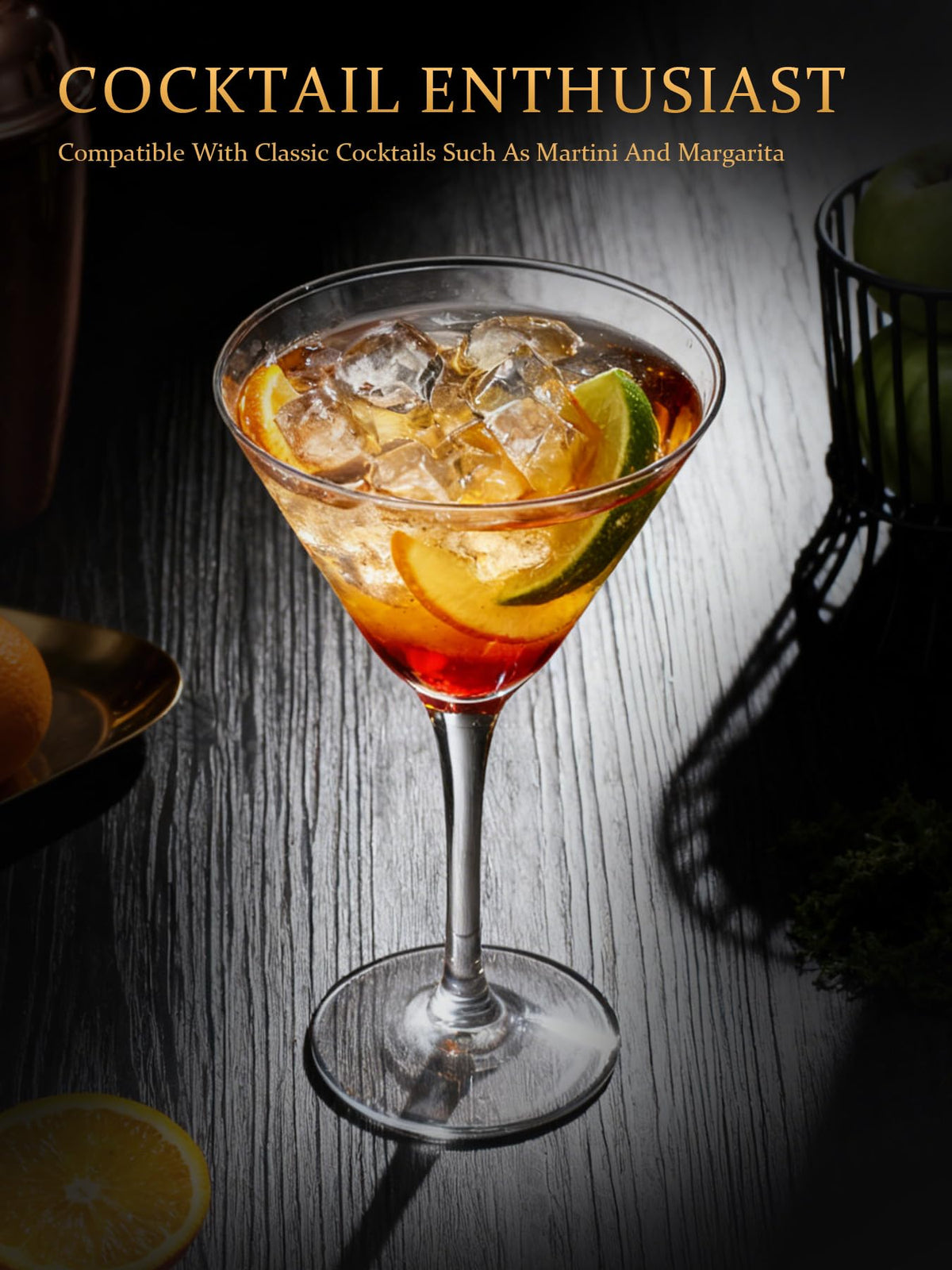 5 oz Crystal Cocktail Glasses Set of 6 J92046