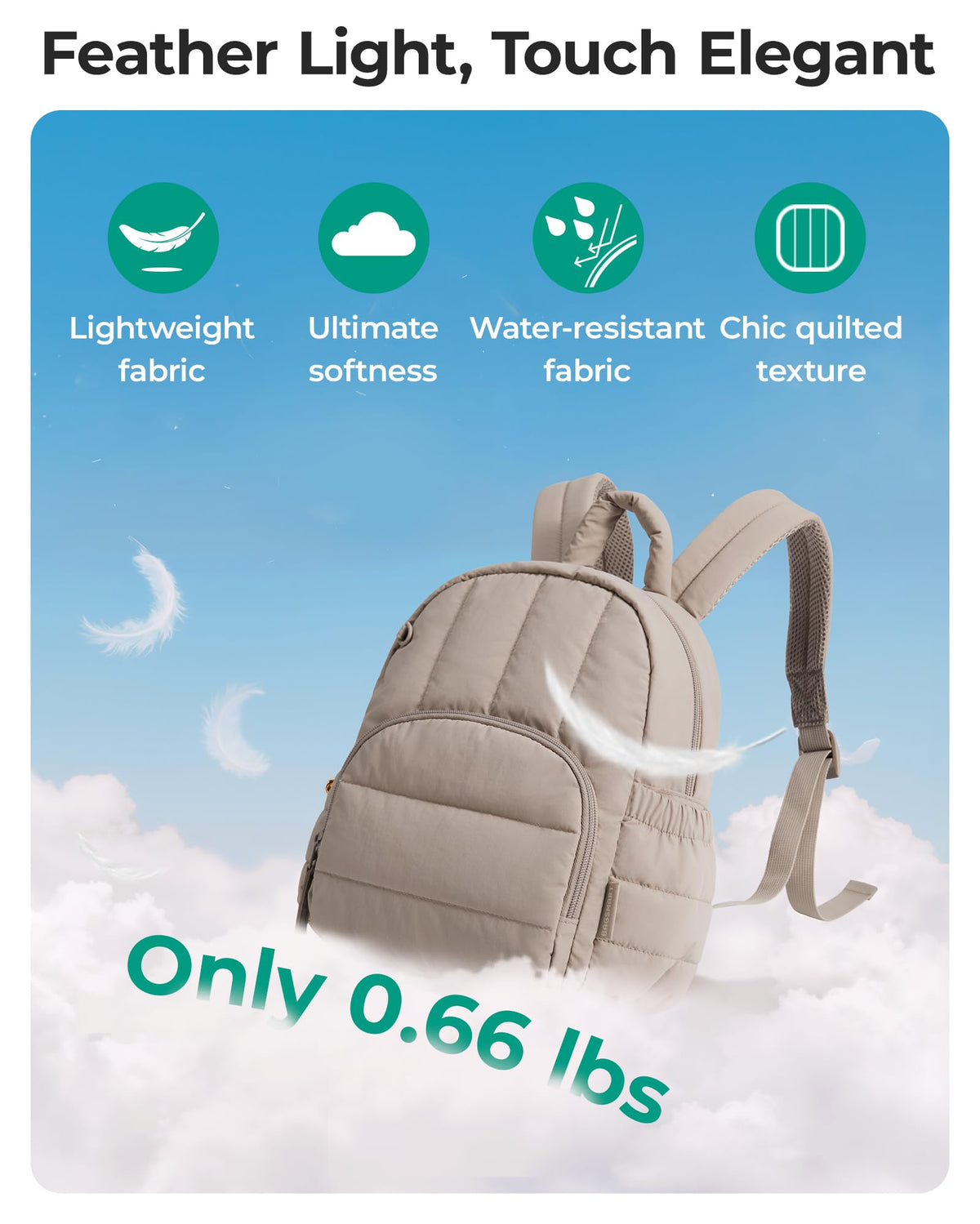 Mini Lightweight Quilted Backpack A426