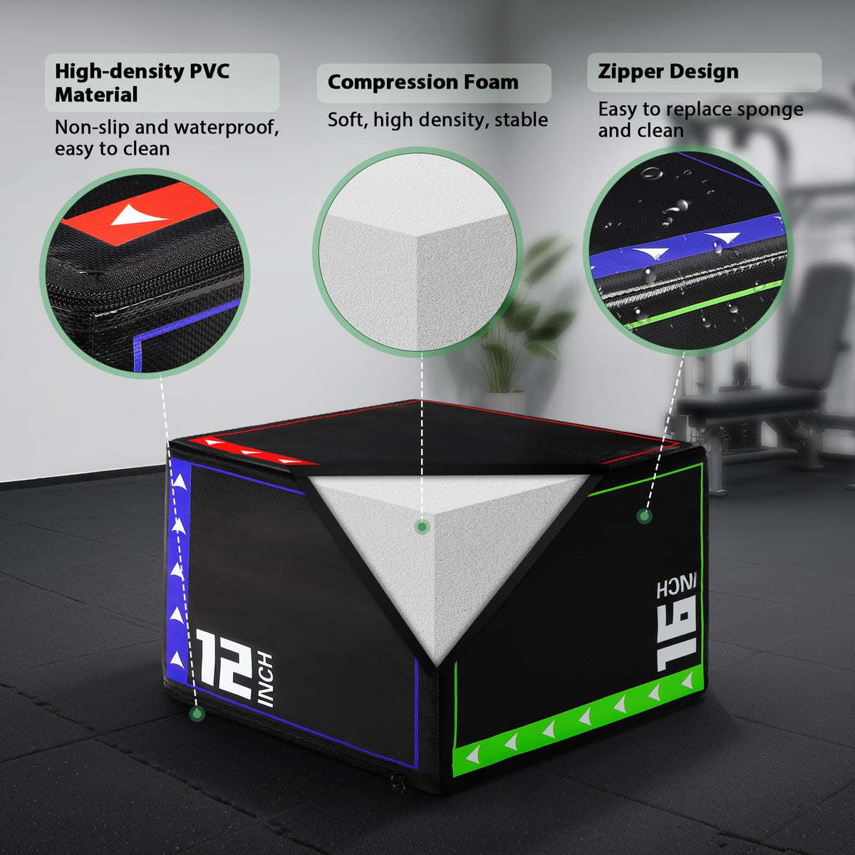 3 in 1 Foam Plyometric Jump Box C88110